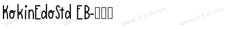 KokinEdoStd EB字体转换